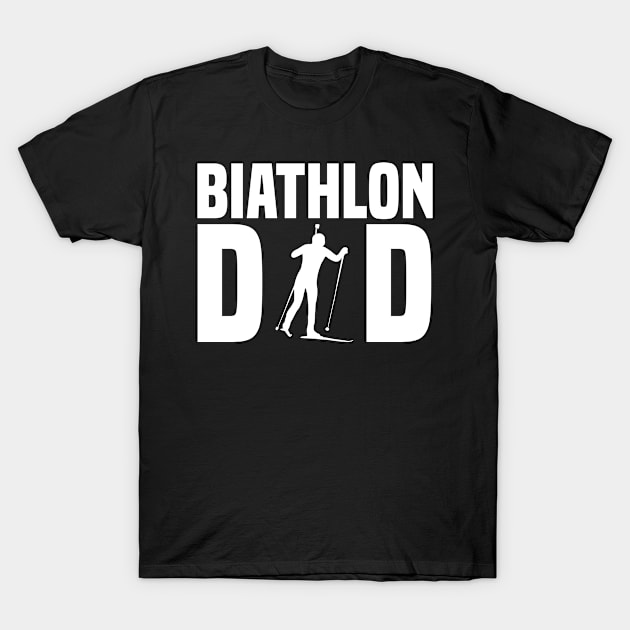 Biathlon Father's Day Gift Biathlete T-Shirt by sBag-Designs